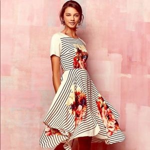 Anthro Corey Lynn Calter floral striped dress